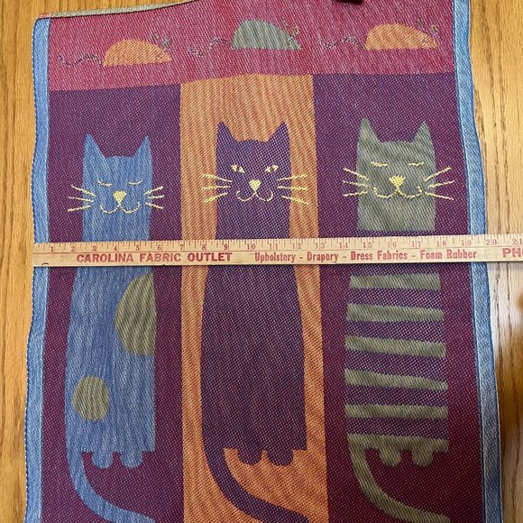 Ekelund Master Weavers Cat & Mouse wall hanging/tapestry! MCM Scandinaviain Ligh - Picture 10 of 11